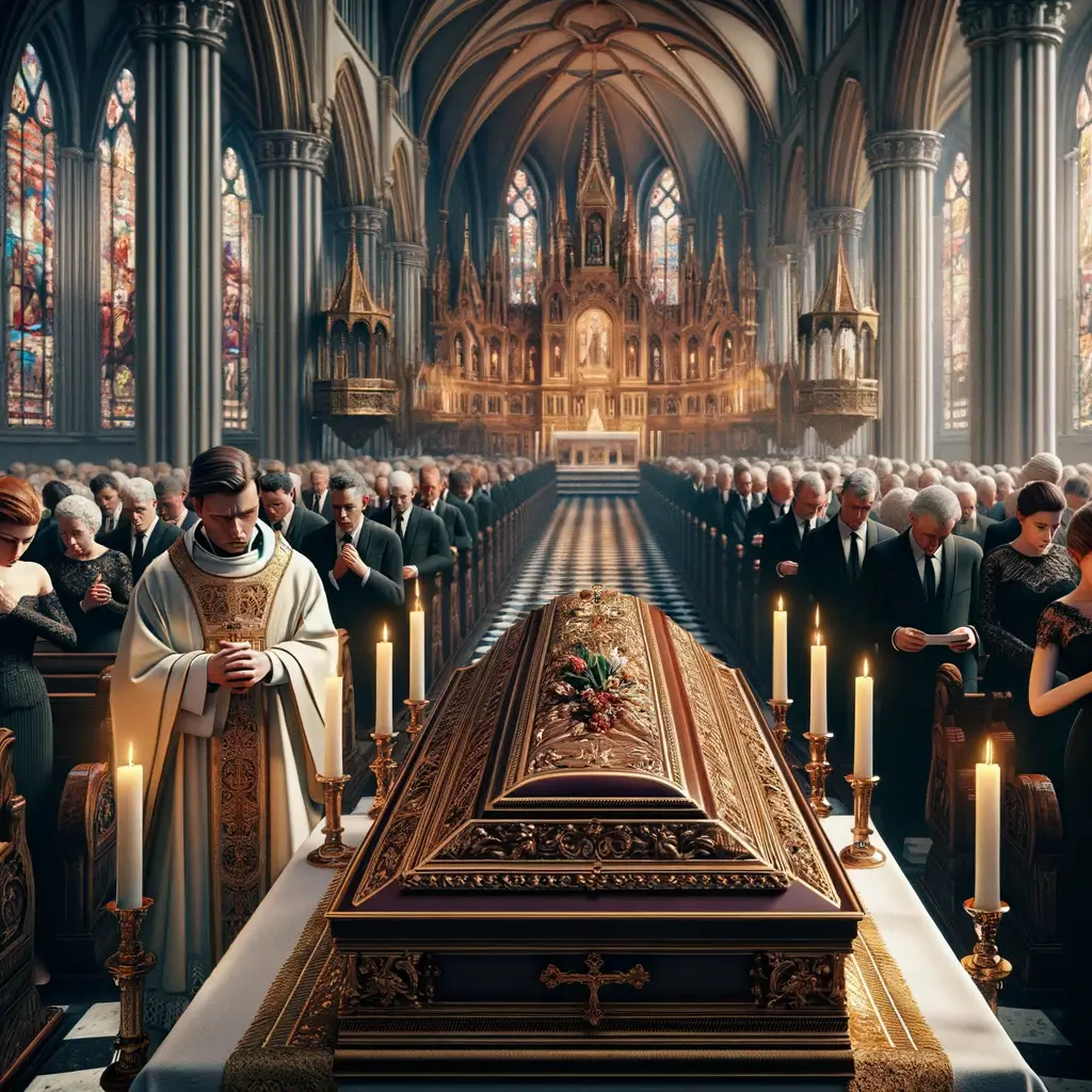 Katolicki obrzęd pogrzebu: proces ceremonii
