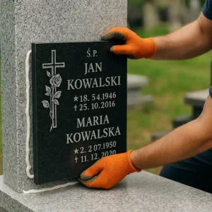Jak solidnie przymocować tabliczkę granitową do pomnika — instrukcja, porady i szczegóły montażu zdjęcie 15