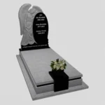 Nagrobek pojedynczy z rzeźbą anioła z skrzydłami CK 71 zdjęcie 34