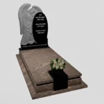 Nagrobek pojedynczy z rzeźbą anioła z skrzydłami CK 71 zdjęcie 35