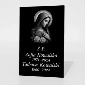 Grawer na nagrobkach – ręcznie wykonany wzór numer 11 z wysoką precyzją