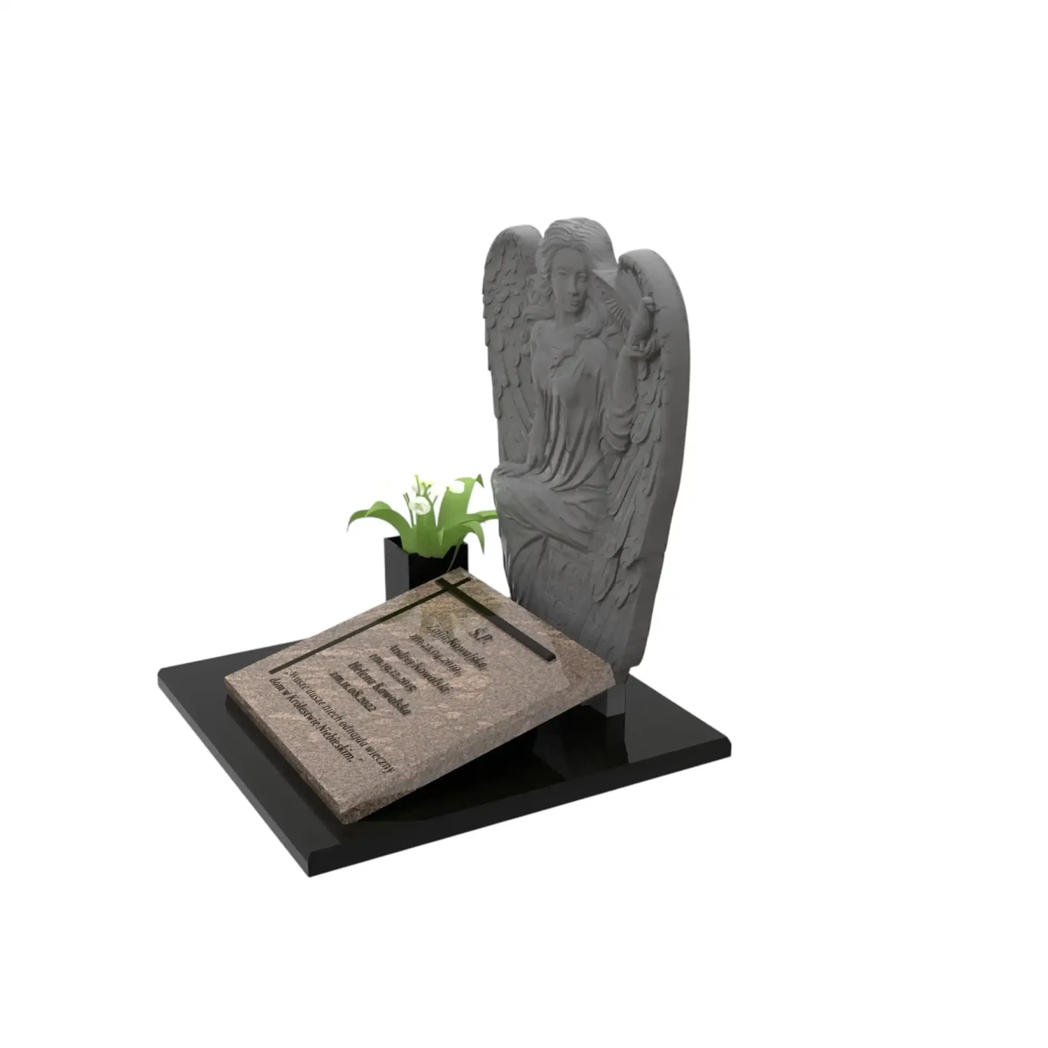 Nagrobek urnowy z granitu CK 86+360 – photo №2