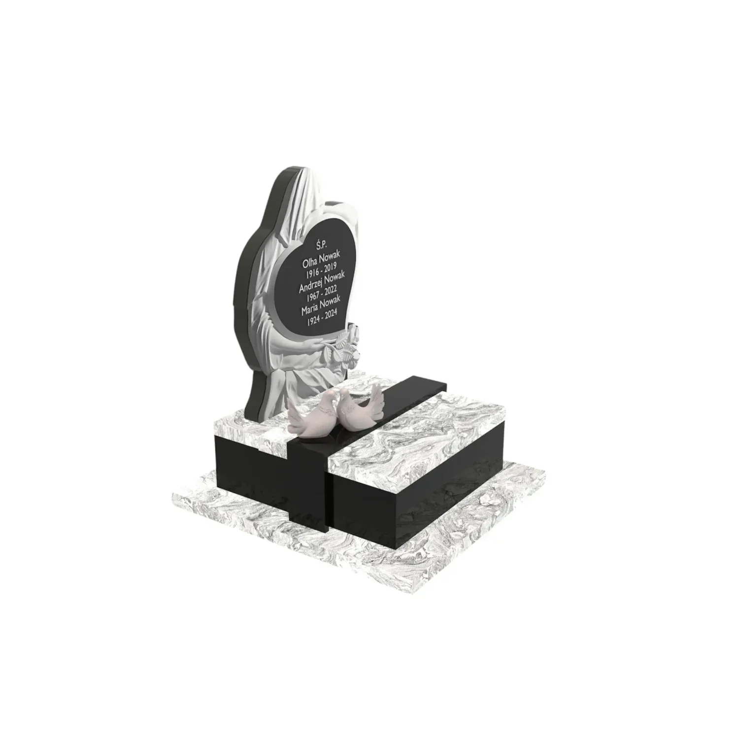 Nagrobek urnowy z granitu CK 87+360 – photo №10