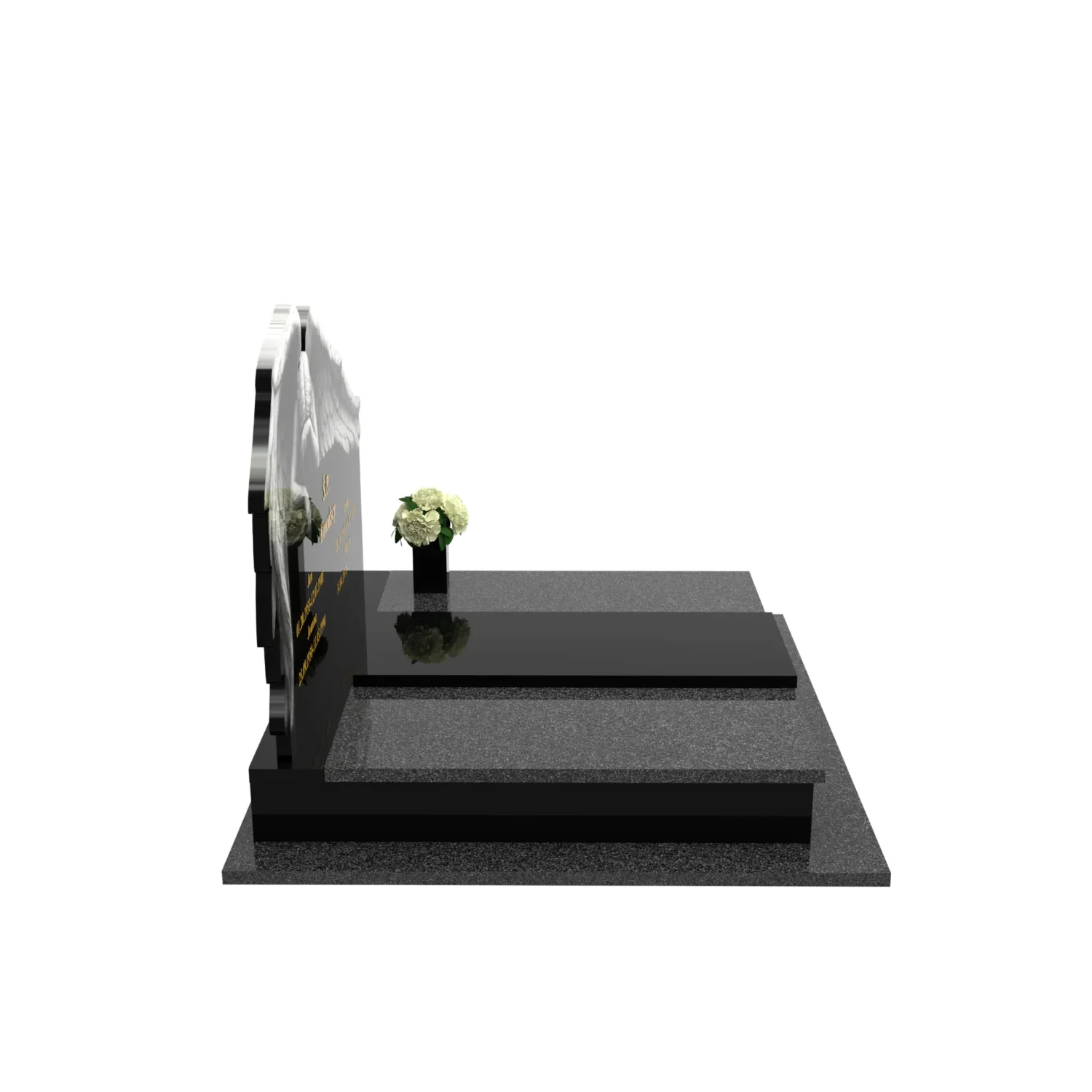 Nagrobek podwójny z grawerem anioła CK 77+360 – photo №9