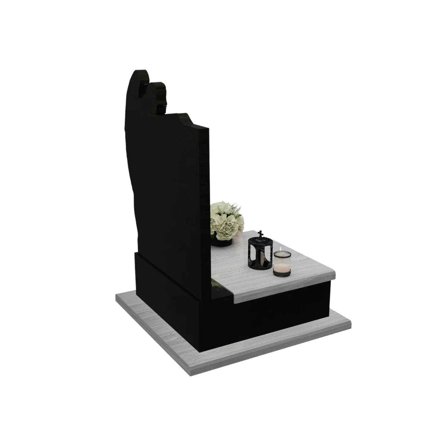 Nagrobek urnowy z grawerem anioła (imitacja rzeźby) U 79+360 – photo №8
