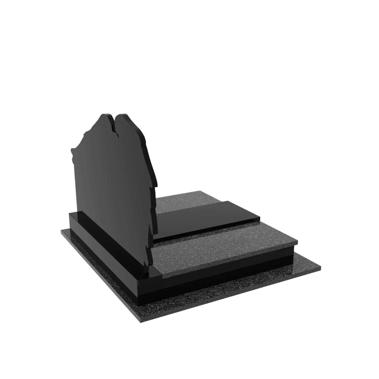 Nagrobek podwójny z grawerem anioła CK 77+360 – photo №8