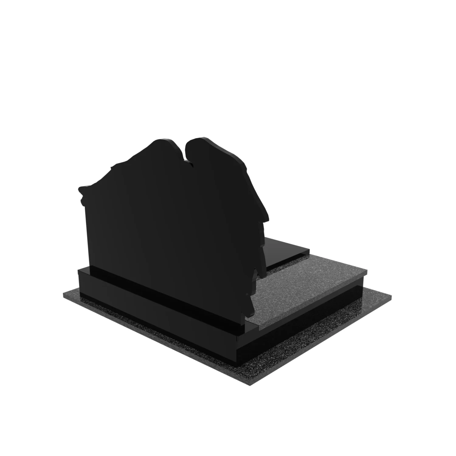 Nagrobek podwójny z grawerem anioła CK 77+360 – photo №7