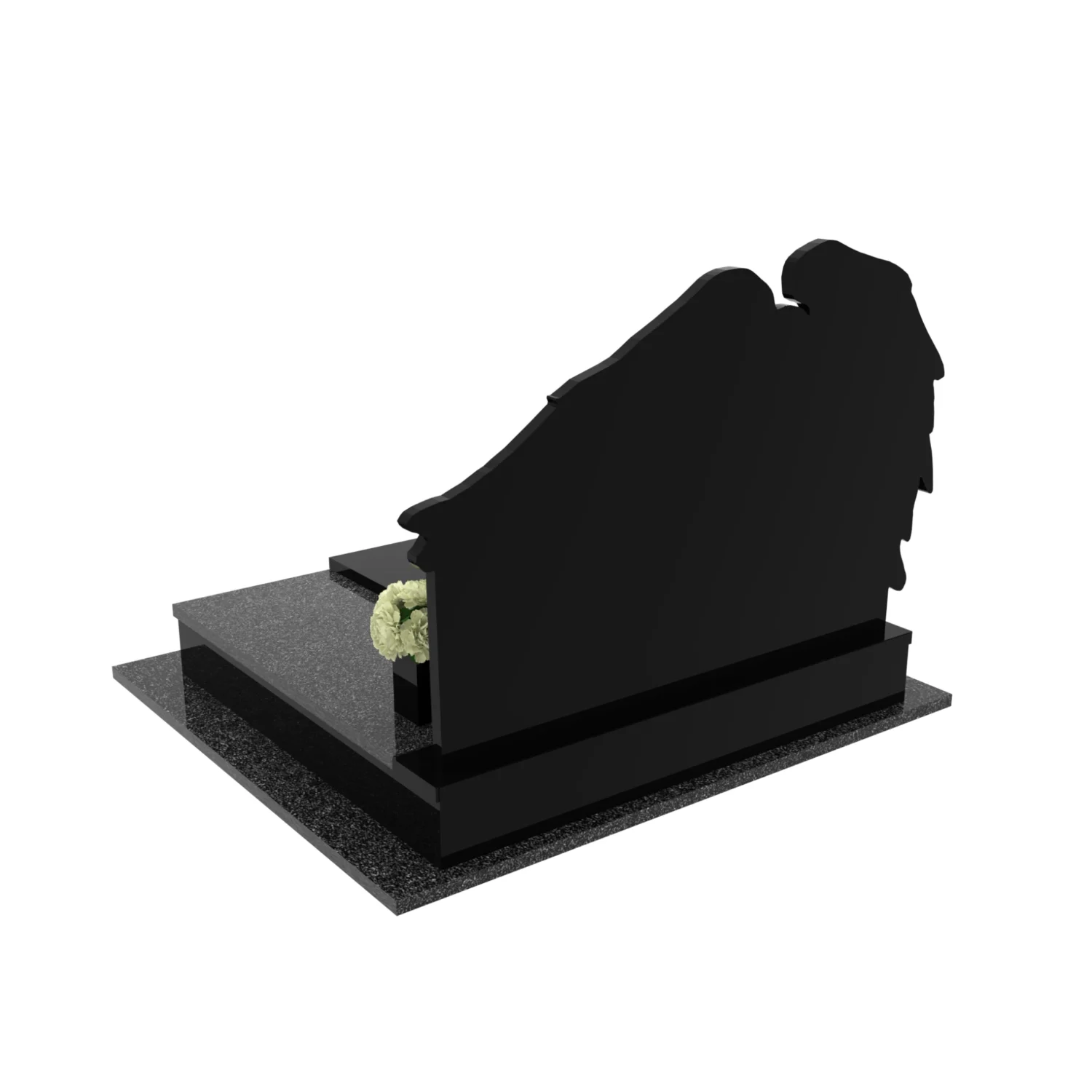 Nagrobek podwójny z grawerem anioła CK 77+360 – photo №5