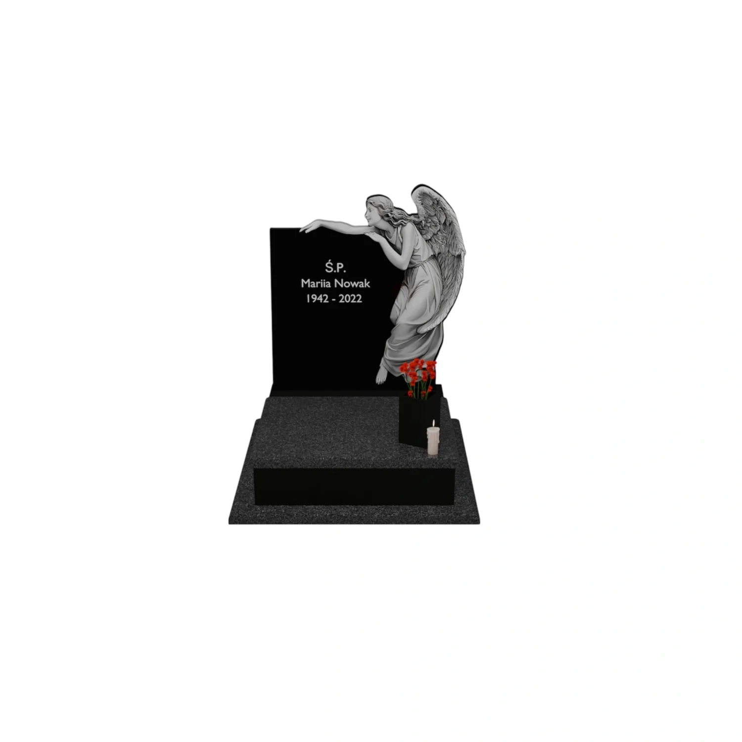 Nagrobek urnowy z granitu CK 79+360 – photo №9