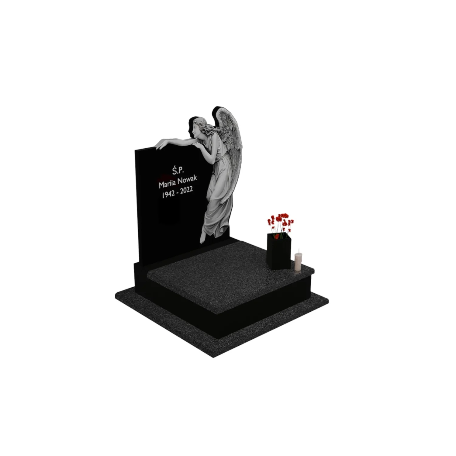 Nagrobek urnowy z granitu CK 79+360 – photo №11
