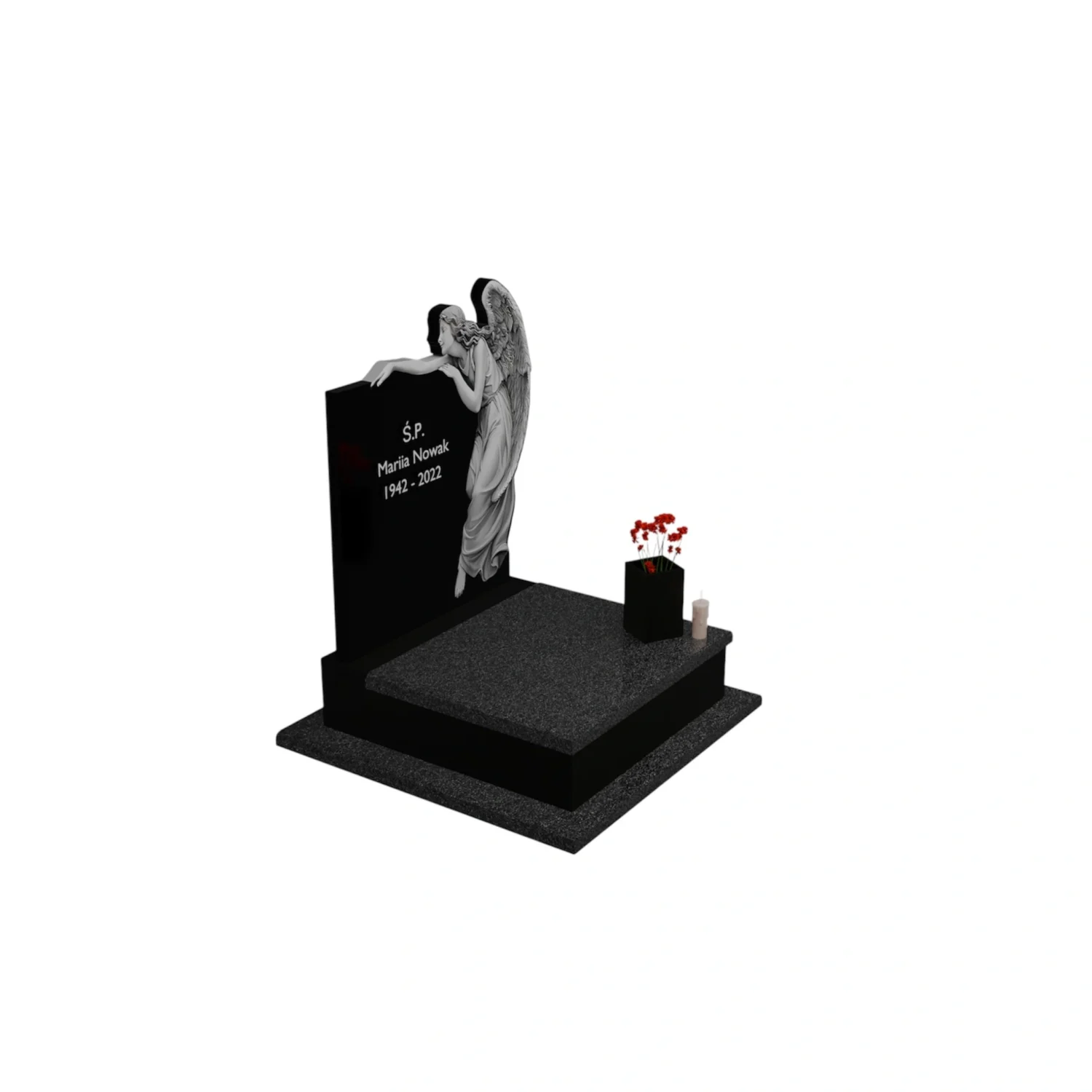 Nagrobek urnowy z granitu CK 79+360 – photo №12