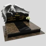 Nagrobek podwójny z grawerem anioła CK 77 zdjęcie 30