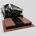 Nagrobek podwójny z grawerem anioła CK 77 zdjęcie 32