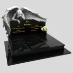 Nagrobek podwójny z grawerem anioła CK 77 zdjęcie 37