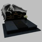 Nagrobek podwójny z grawerem anioła CK 77 zdjęcie 31