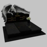 Nagrobek podwójny z grawerem anioła CK 77 zdjęcie 34