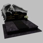 Nagrobek podwójny z grawerem anioła CK 77 zdjęcie 38