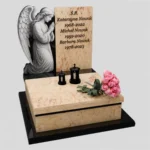 Nagrobek urnowy z grawerem anioła (imitacja rzeźby) U 84 zdjęcie 41