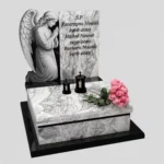 Nagrobek urnowy z grawerem anioła (imitacja rzeźby) U 84 zdjęcie 44