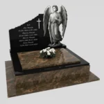 Nagrobek podwójny z grawerem anioła CK 82 zdjęcie 30