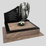 Nagrobek podwójny z grawerem anioła CK 82 zdjęcie 34