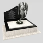 Nagrobek podwójny z grawerem anioła CK 82 zdjęcie 36