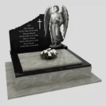 Nagrobek podwójny z grawerem anioła CK 82 zdjęcie 37