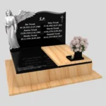 Nagrobek podwójny z grawerem anioła CK 81 zdjęcie 43
