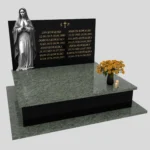 Nagrobek podwójny z grawerem Matki Boskiej z granitu CK 90 zdjęcie 37