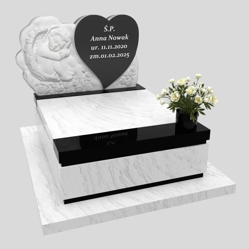 Nagrobek dla dziecka z granitu D 41 zdjęcie 29