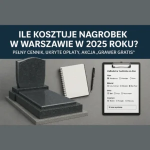 Nagrobki Warszawa – cena nagrobka 2025, poradnik 