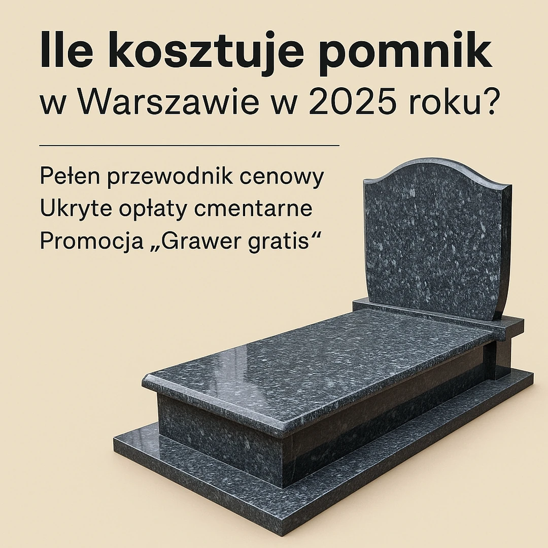 Nagrobki Warszawa – cena nagrobka 2025