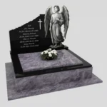 Nagrobek podwójny z grawerem anioła CK 82 zdjęcie 41