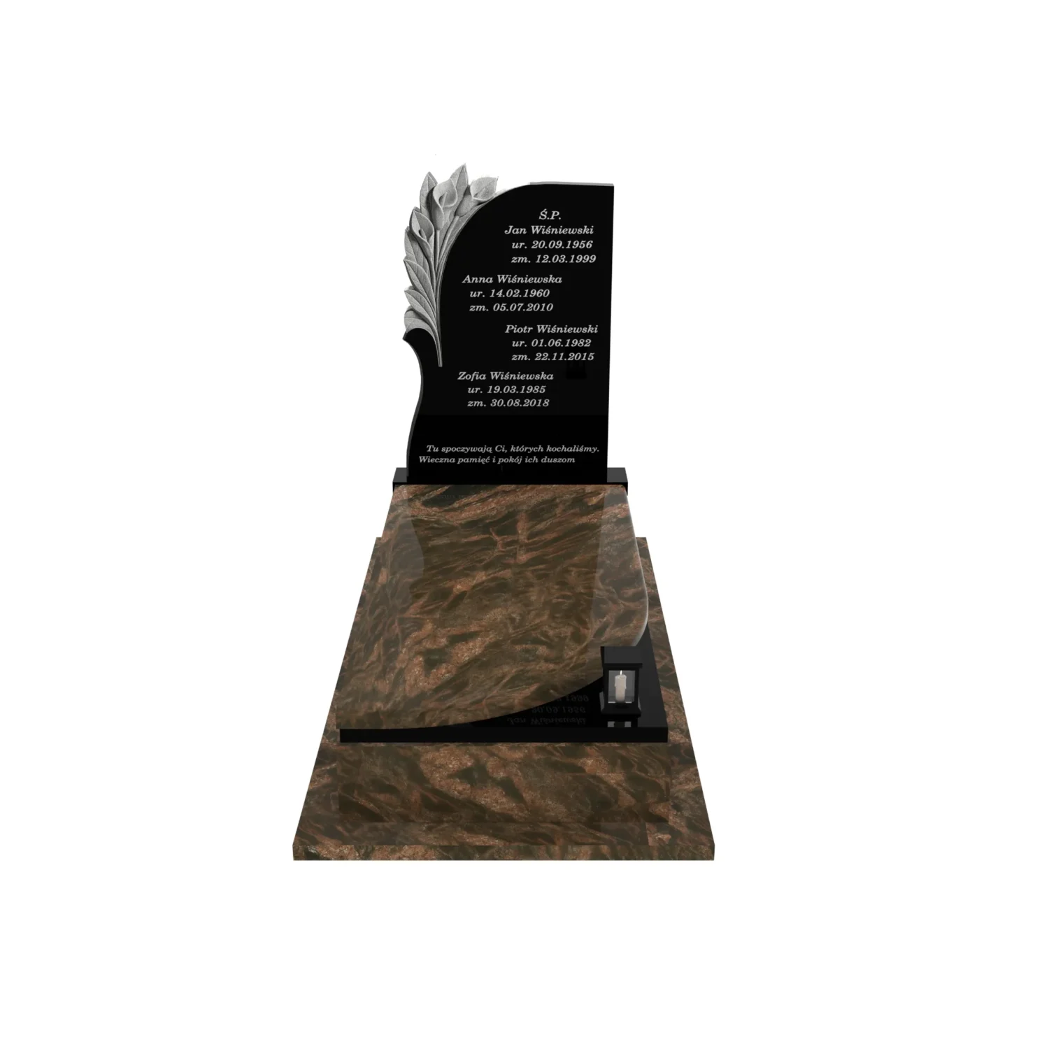 Nagrobek pojedynczy z granitu CK 113+360 – photo №12
