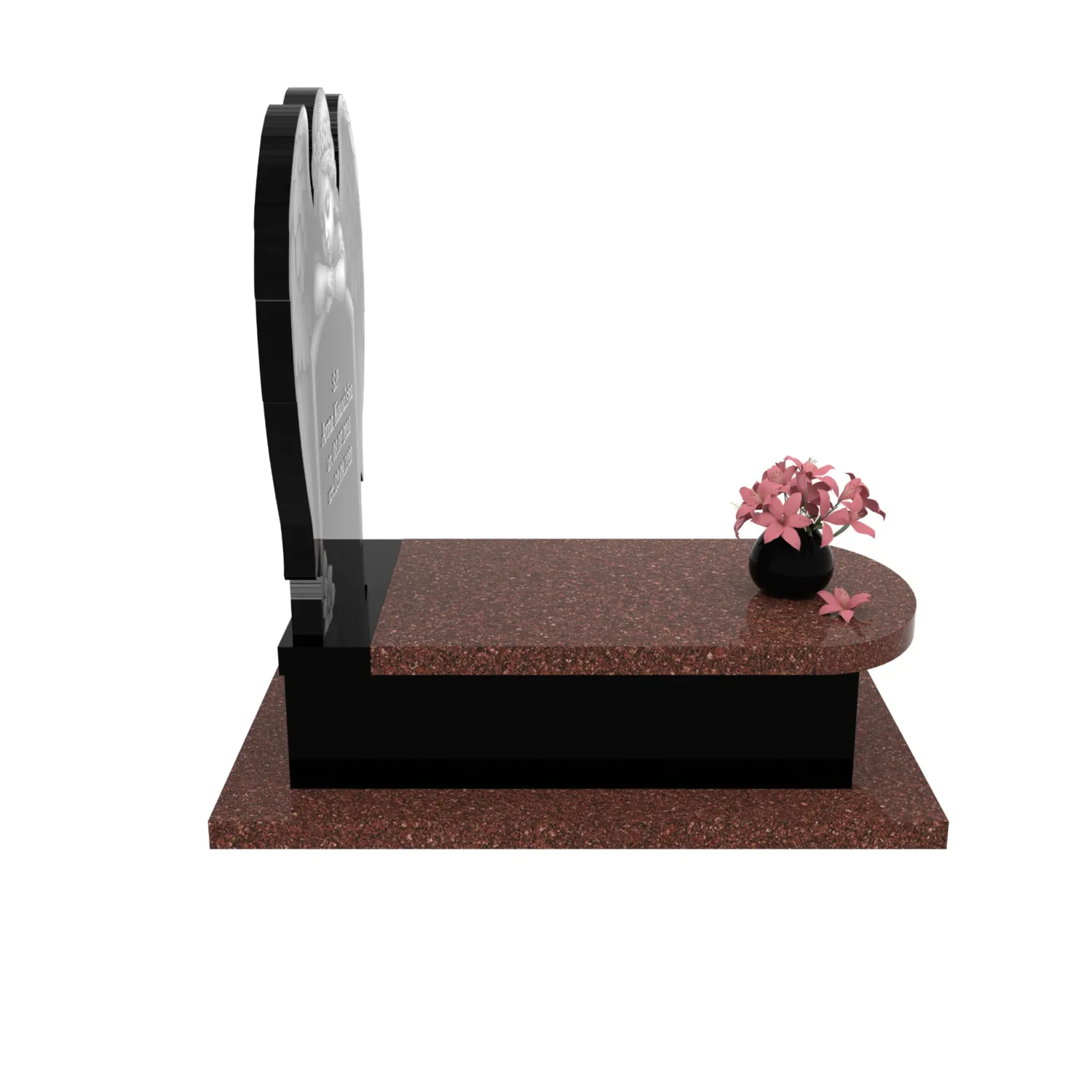 Nagrobek dla dziecka z granitu D 49+360 – photo №9