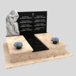 Nagrobek podwójny z granitu CK 97 zdjęcie 43