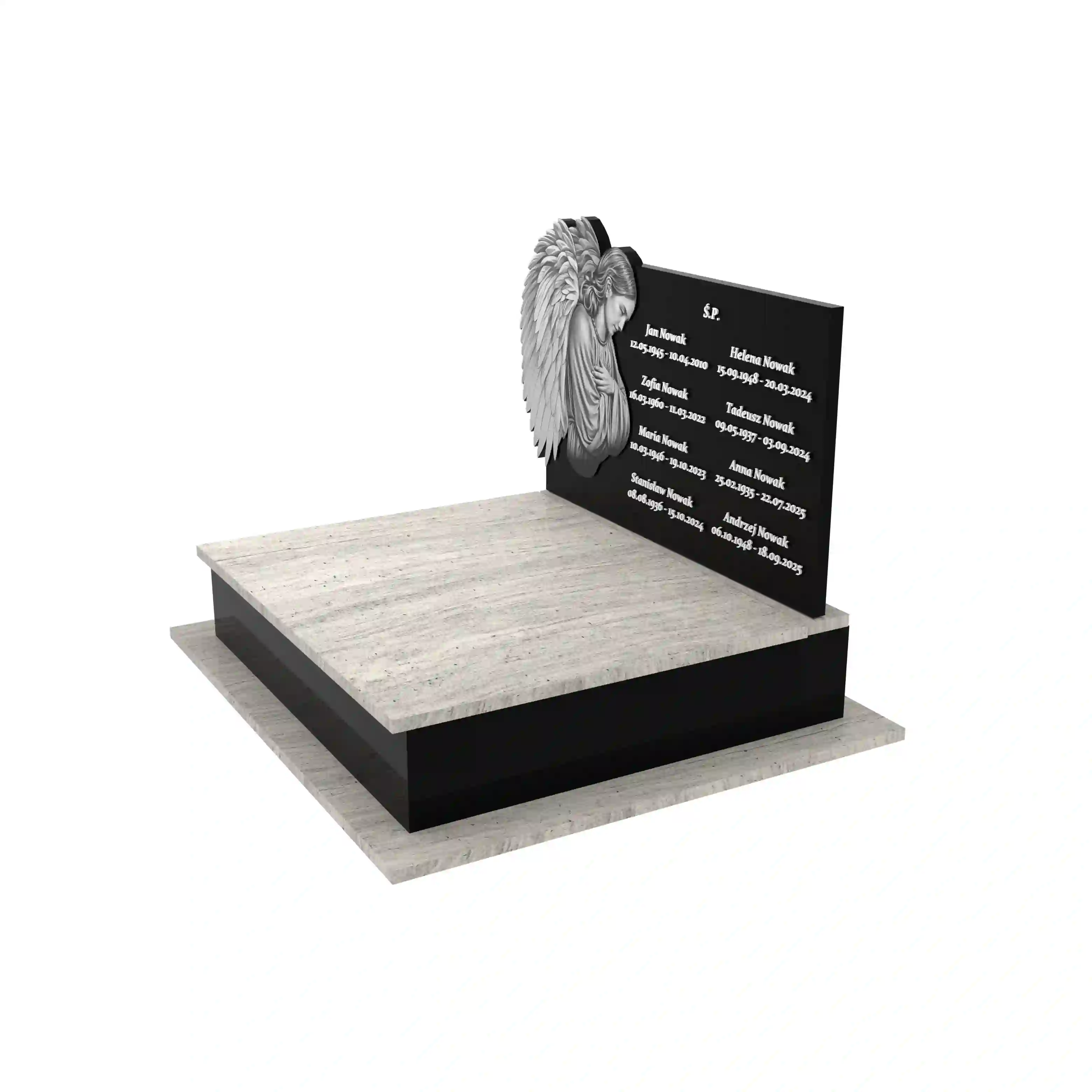 Nagrobek podwójny z granitu CK 96+360 – photo №2