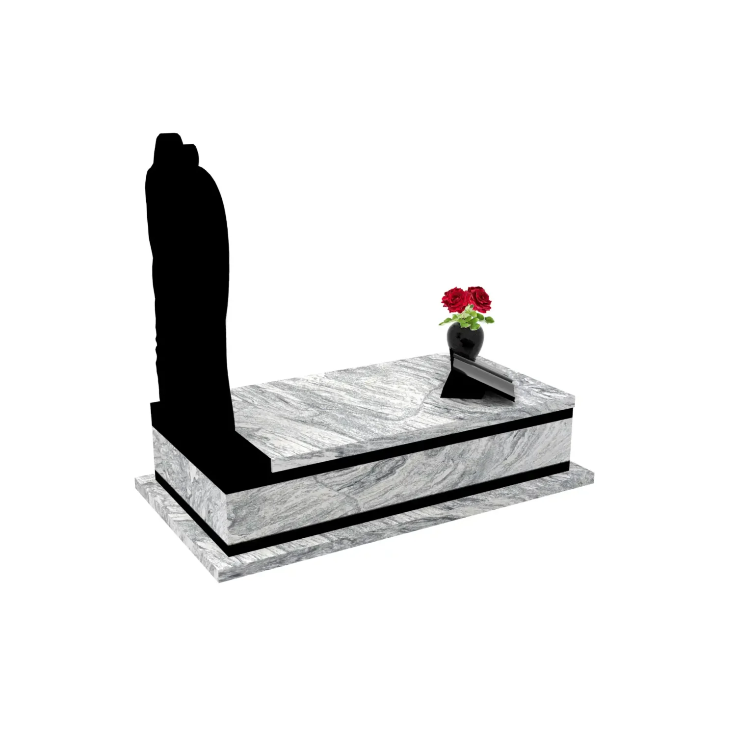 Nagrobek pojedynczy z granitu CK 126+360 – photo №8