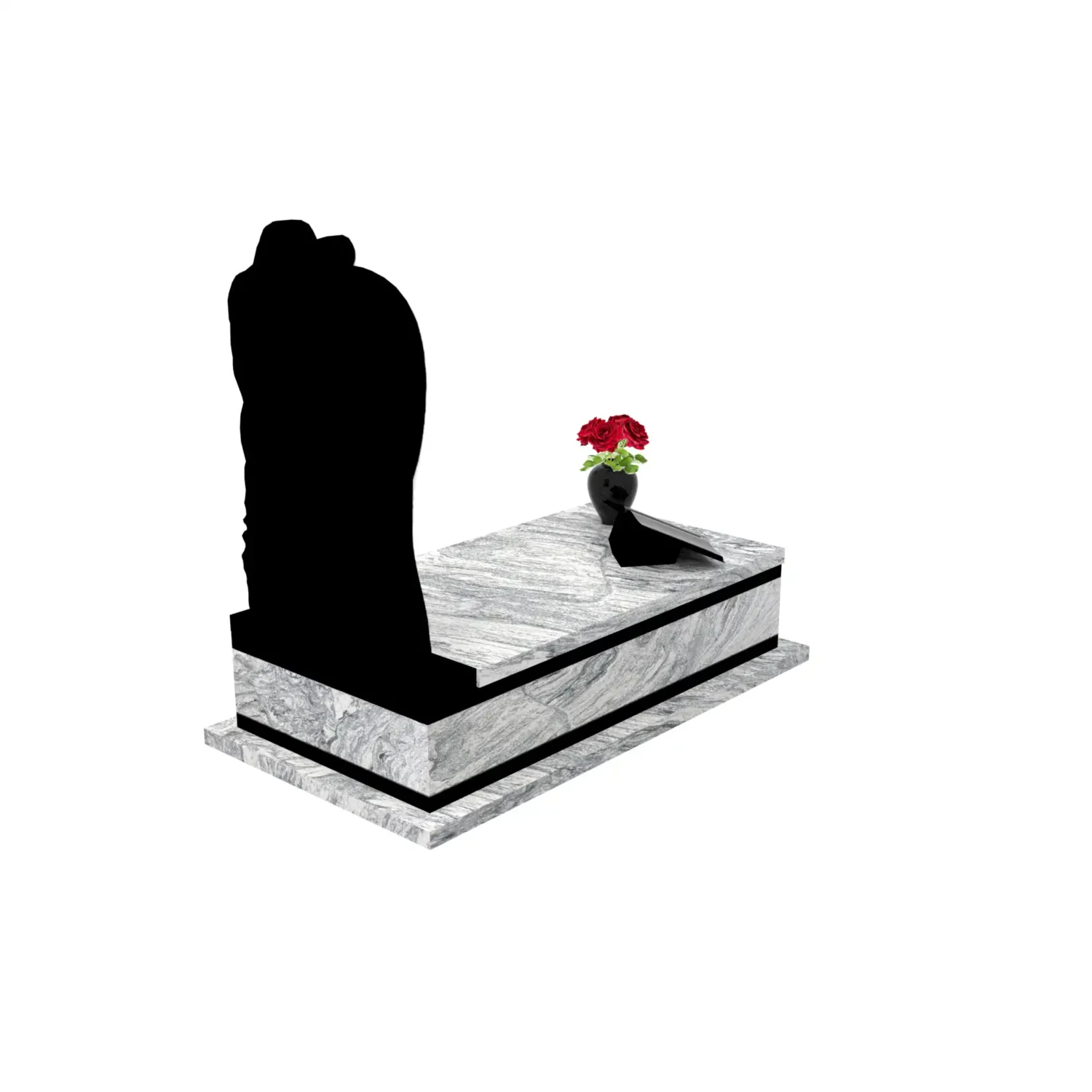 Nagrobek pojedynczy z granitu CK 126+360 – photo №7