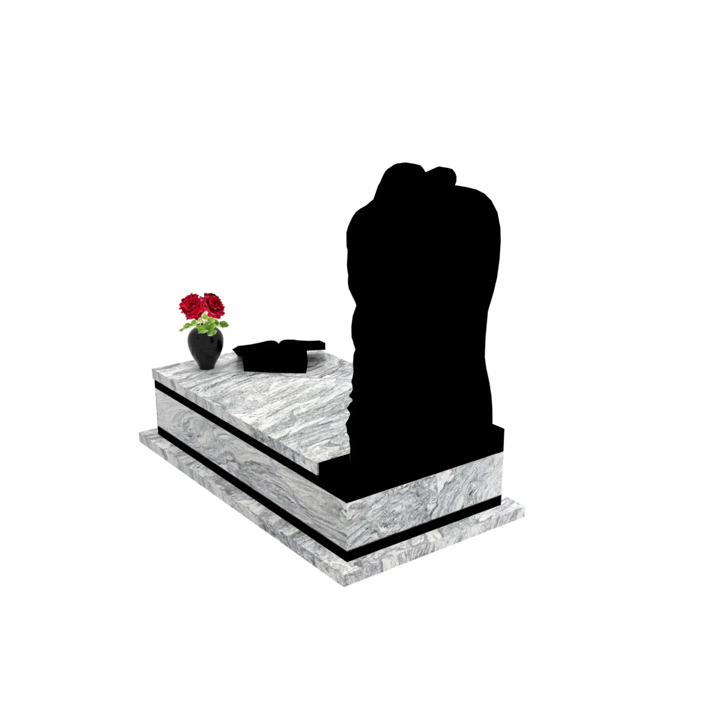 Nagrobek pojedynczy z granitu CK 126+360 – photo №5