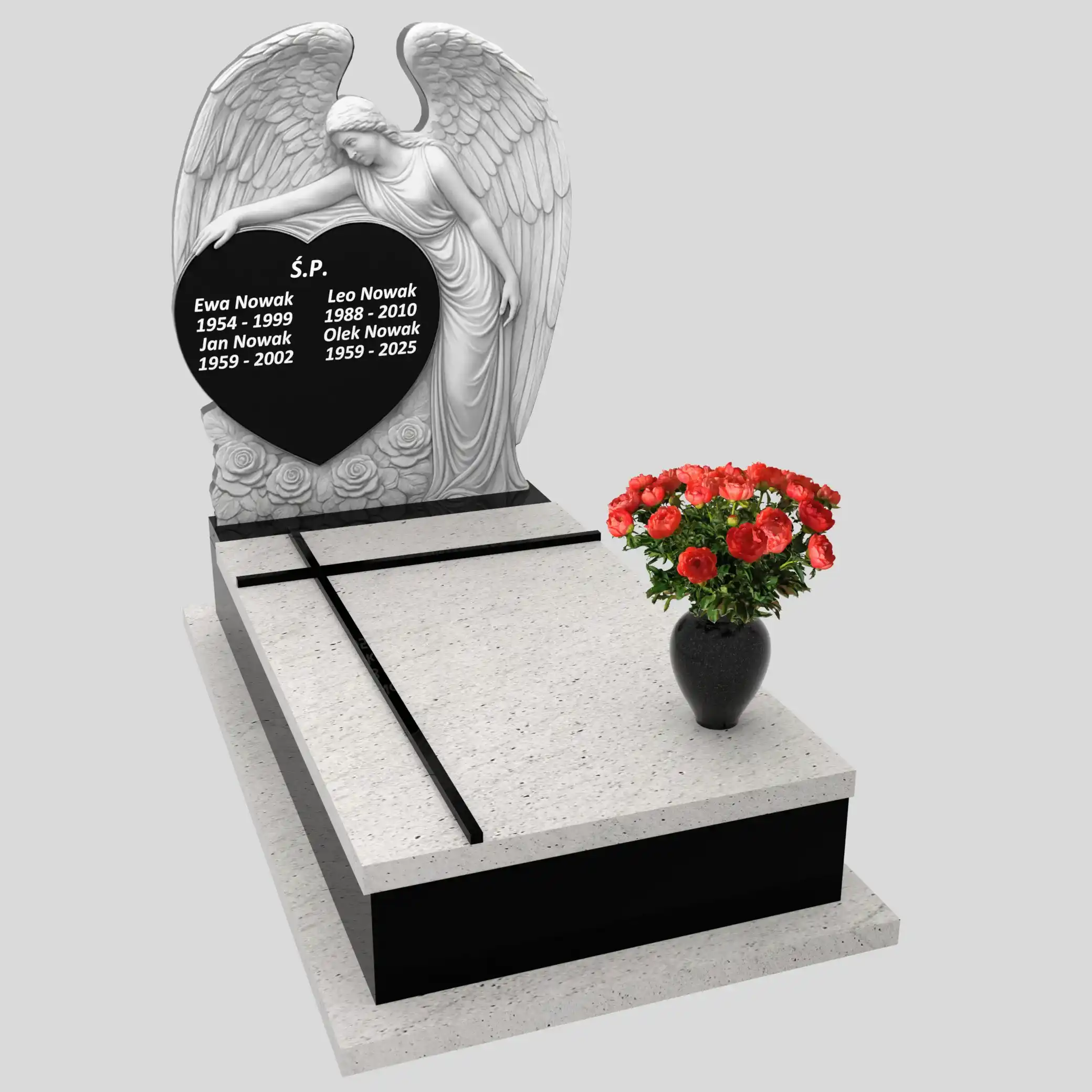 Nagrobek pojedynczy z granitu CK 123 zdjęcie 29