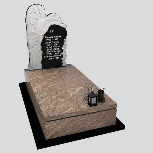 Nagrobek pojedynczy z granitu CK 112