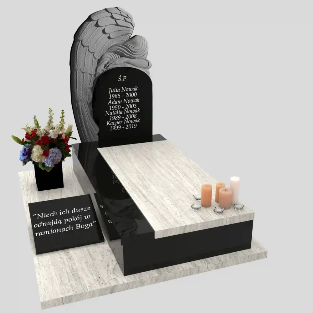 Nagrobek pojedynczy z granitu CK 114 zdjęcie 29