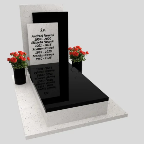 Nagrobek pojedynczy z granitu CK 116
