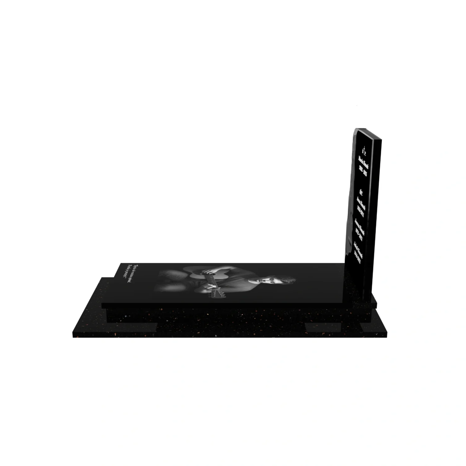 Nagrobek pojedynczy z granitu CK 142+360 – photo №3