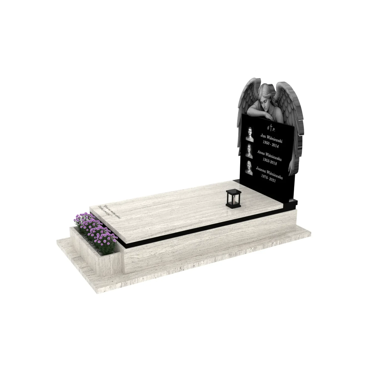 Nagrobek pojedynczy z granitu CK 140+360 – photo №2