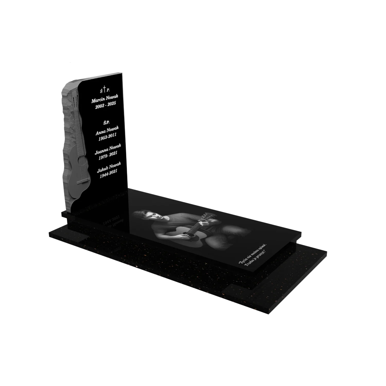 Nagrobek pojedynczy z granitu CK 142+360 – photo №10