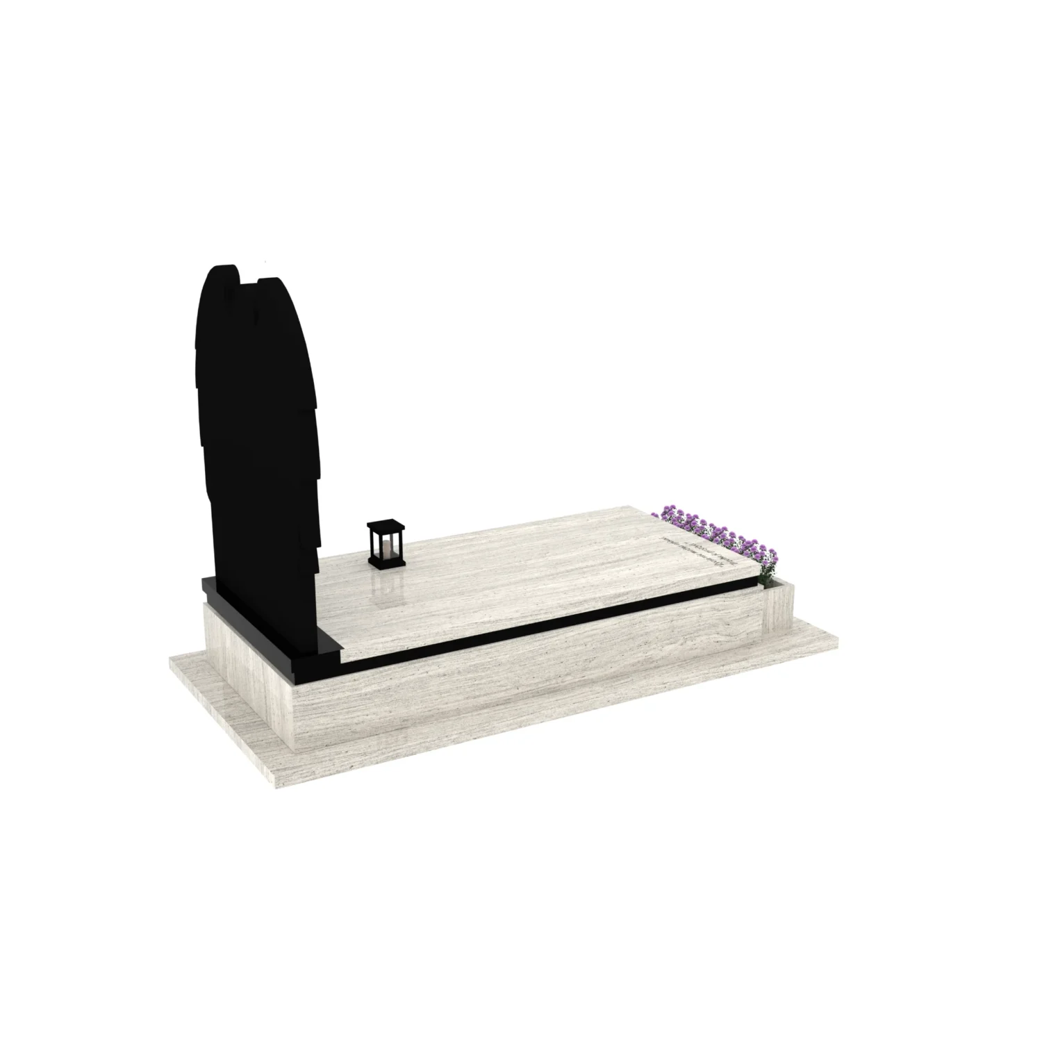 Nagrobek pojedynczy z granitu CK 140+360 – photo №8