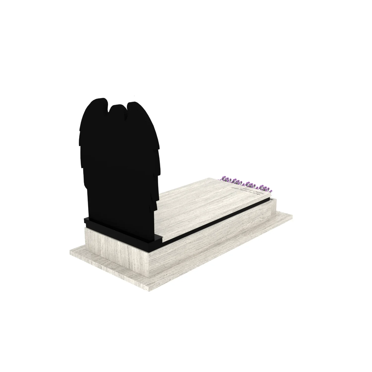 Nagrobek pojedynczy z granitu CK 140+360 – photo №7