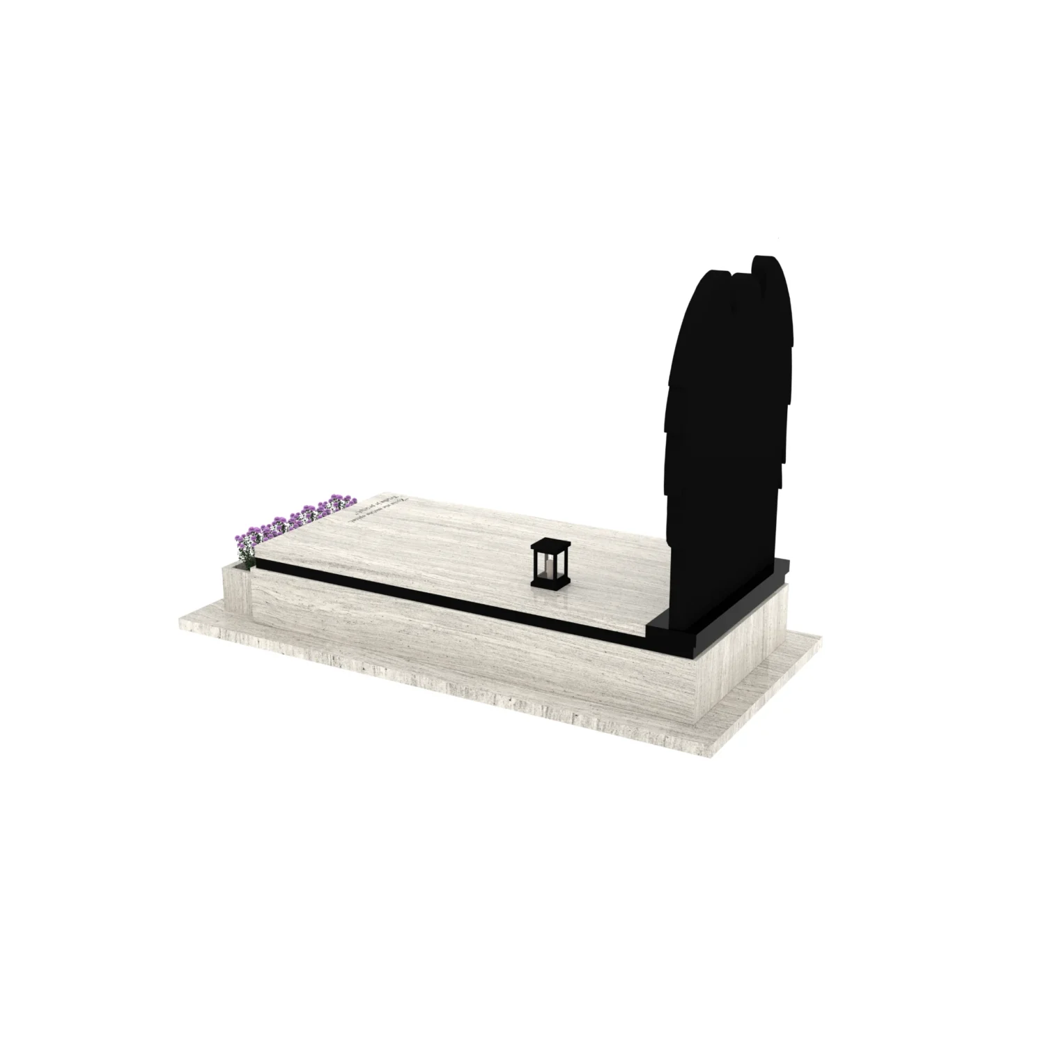 Nagrobek pojedynczy z granitu CK 140+360 – photo №4